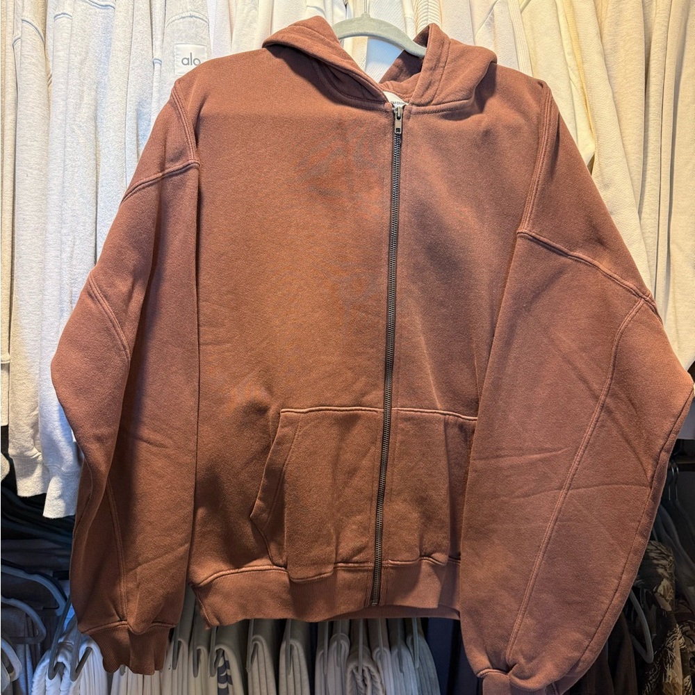 NWT Joah Brown Zip Hoodie